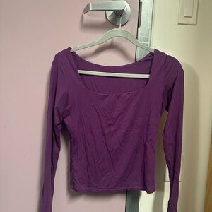 Purple Long Sleeve Women's Top